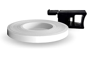 QUATTROERRE Racing Wheel Stripes with Applicator Tool, White, 7 mm x 7 mt