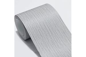 VisitRyl Peel and Stick Wallpaper Borders Self-Adhesive for Bathroom Wall Border Sticker Home Ceiling Decorative Border for Living Room Kitchen Dark Grey Line 8cm X 500cm