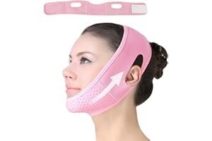GENERIC V Gesichtsmaske gegen Doppelkinn – Wiederverwendbarer Face Wrap für strafferen Look, V-förmiges Kinnband, verstellbare Lifting-Maske für Frauen & Männer