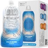 Leten Emiş Yapabilen I&ccedil;i Tırtıklı Ultra Yumuşak Mast&uuml;rbat&ouml;r Mavi