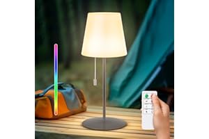 ‎GGNOO GGNOO Led Akku Outdoor Tischlampe Warmweiß led Kabellos Tischleuchte Dimmbar Mit Fernsteuerung Tischleuchte Kabellos Für Schlafzimmer,Restaurant Dekoration,Esstisch,Terrasse
