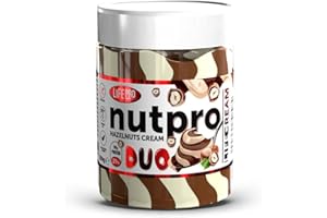 LIFE PRO NUTRITION Life Pro Protein Cream Nutpro Duo 250g | Crema Dual De Chocolate y Avellanas | Delicioso Sabor | Sin Gluten