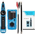 TECHTEST RJ11 RJ45 Cable Tester Multifunction Wire Tracker Measuring Instrument (Blue)