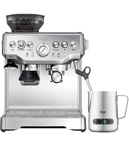 Machine Espresso Krups Precision Avec Broyeur - 30 Niveaux De Mouture - Buse Vapeur Pro - XP801T10 Aluminium