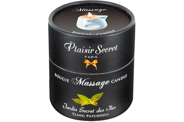 Plaisirs Secrets Bougie de Massage Gourmande Parfum Ylang Patchouli 80 ml