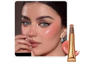 Maritown Contour Blush Highlighter Beauty Wand, Liquid Face Contouring with Cushion Applicator, Natural Matte Finish Shading Bronzer Stick, Lightweight Blendable Cream Contour Stick (02# Blush)