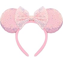 Bandeau Minnie Mouse Thanksgiving - Oreilles Sequin - Bébé/enfant - Fait Main