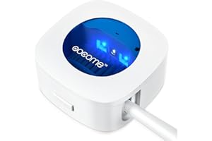 ‎OOCOME OOCOME Tragbarer tiefer UV-Zahnbürsten-Desinfektionsmittel, Zahnbürsten-Desinfektionsmittel, Zahnbürsten-Sterilisator-Organizer, Zahnbürsten-Reiniger-Halter mit Aufkleber, gratis Stanzen für Reisen