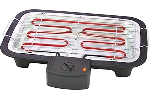 Tristar Elektrogrill/Tischgrill - Grillfläche 37x21cm, 2000 Watt, regelbare Heizstufe, inkl. Grillrost, BQ-2813