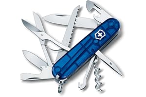 Victorinox Navaja Cazador (15 Funciones, Tijeras, Sierra, Destornillador) Rojo