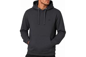 Iron Mountain Herr mjuk fleece pullover huvtröja med huva, återvunnet garn topp, kolmärgel, 2XL