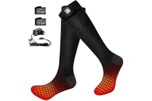 BARCHI HEAT Calze riscaldate per uomini e donne, calze riscaldate elettriche ricaricabili, scaldapiedi invernali, adatte per sci, ciclismo, pesca, caccia, ecc.