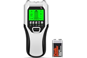 FOLAI Leitungssucher Ortungsgerät, 5 in 1 Multifunktions Wand Scanner Detektor Stud Finder Leitungssucher mit HD-LCD-Display für Metall, Rohre, Holz, Stromleitung