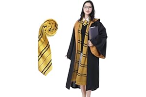 TOTOY Túnica de mago de Hogwarts, capa de Ravenclaw, capa de Hufflepuff, disfraz de cosplay de Harry Potter para adultos 93200 (M-XL)