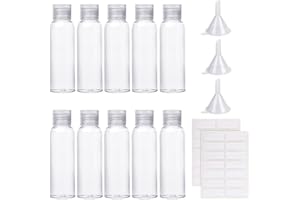 Sinofort 60ml Kit Viaggio 10 Pezzi Flaconi Viaggio Contenitori da Viaggio per Liquidi Contenitori Viaggio per Shampoo Balsamo Lozioni Articoli da Toeletta (60ML)