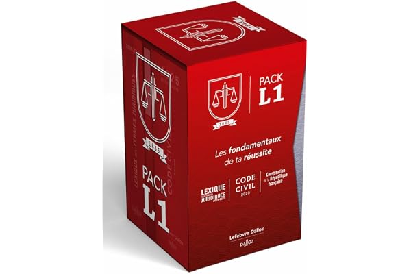 Pack L1 2025 : Code civil - Lexique des termes juridiques - Constitution de la République Fr. 23e