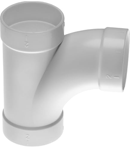Coude 90° Long M/F Pour Aspiration Centralisée - Diamètre 51 Mm - PVC Anti-statique - Compatible Toutes Marques - 10