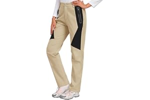 heekpek Pantaloni Trekking Donna Invernali Impermeabili Pantaloni Sci Softshell Vita Alta Pantalone da Neve Pantalone Termico Felpati per Montagna Snowboard