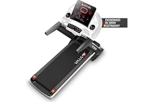 ‎ASVIVA Laufband AsVIVA T20 Cardio Pro Runner | Hochwertiges Laufband mit integriertem Lautsprecher | Steigung bis 15% | 8-Zonen Dämpfungstechnologie | Fitness-Computer | Max. Gewichtsbelastung 150 kg