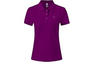 AjezMax Femme Performance Polo à Manches Courtes Sport Tennis Golf Hauts
