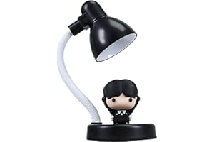 Blue Sky Studios Wednesday Mini Lamp – USB Rechargeable Desk Light – Collectible Figurine Style – Compact Gothic Decor – Licensed Gift for Fans