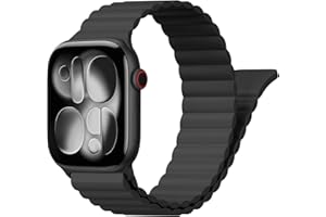 Magnet Sportarmband für Apple Watch Armband 40mm 38mm 41mm 42mm 44mm 45mm 46mm iWatch Band Damen Herren, Sport Loop Silikon Apfelband Armbänder für Apple Watch Series 11 10 9 8 7 6 5 4 3 SE Ultra 49mm