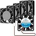 WINSINN 40mm Fan 5V DC Brushless Quiet Cooling 4010 40x10mm for 3D Printer Extruder Hotend Makerbot MK7 MK8 CPU Chip Arduino - 2Pin 0.17A 0.85W 6000+-10% RPM (Pack of 5Pcs)