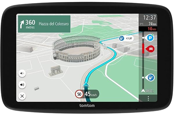 TomTom GPS GO Superior (Ecran 7 Pouces, Info Trafic, Alertes de Zones de Danger, Cartes Monde, Mise à Jour Rapide Via WiFi, Prix du Carburant, Fixation Magnétique Alimentée) - Nouveau Logiciel