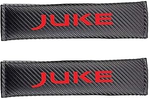ROBORATY 2 pièces Voiture Protège Ceinture de Sécurité,pour Niss-an Juke Fibre Carbone ProtéGer Doux Confort Protect Épaulières Cou Style IntéRieur Accessoires