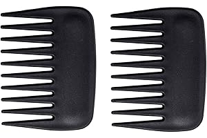CVNRCLP Streaker Combs, Anti Static Wide Tooth Hair Styling Detangling Comb Compact Palm-Sized No Handle Afro Comb for Men Women Curly Wavy Wig Salon Barber Home Office Travel Purse