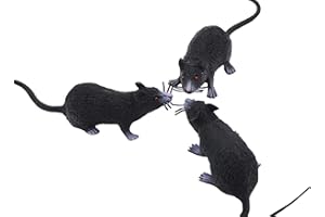 Muzboo Araignée réaliste en Plastique, Accessoire de Blague d'halloween, Petite Taille, décorations d'halloween Amusantes 30 pièces Faux Rat.