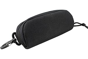 HOUSON Taktyczne etui na okulary, odporne na uderzenia etui na okulary Molle, czarny, L