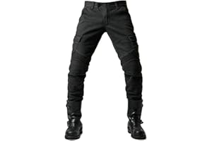 GEBIN Hombres Pantalones de Motociclismo para Pantalones de Carreras de Motocross, Jeans de Moto, Motorcycle Biker Pants, Equipo de Protección