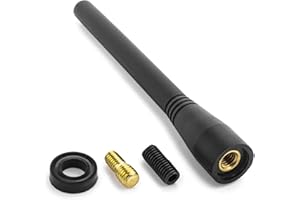 ADAPTER UNIVERSE Antenne Radio FM de Toit à Tige Courte 16 V 10 cm Vis M5/M6 incluses