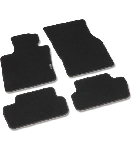 Tappetini Auto Personalizzati Per MINI R56 R57 R58 R59 (2007-2013) - Kit Moquette E Gomma, Ricamabili, Bordo Rosso, 100% Made In Italy