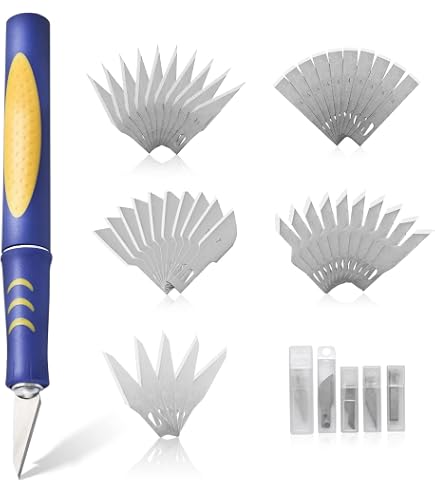 120 Lames De Scalpel De Précision - Acier Carbone, Tranchantes, Boîte De Rangement Incluse