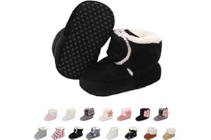 outfit spring Bottines Bébé Garçon Fille, Naissance Hiver Chaud Douce Bottes de Neige Berceau Chaussures Tout-petit Antidérapant Premiers Pas Enfant Boots pour 0-18 Mois Bébé Unisex