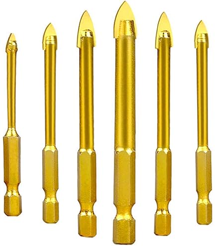 Lytool 10 Punte Per Trapano Per Gres, Porcellanato, Vetro, Ceramica - Diametro 3-12 Mm