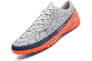 VTASQ Chaussures de Football Homme High Top Professionnel Athlétisme Entrainement Adolescents Garçon Spike Antidérapant Chaussures de Sport Crampons Professionnel Unisexes