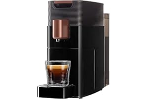 ‎K-FEE K-FEE ONE Kapselmaschine für Kaffee, Tee & Kakao | kompakte Kaffeemaschine | schnelles Aufheizen | 0,8 L Wassertank | 19 Bar | Schwarz Kupfer | Stiftung Warentest Testsieger 2023