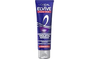 L'Oreal Paris Elvive Color Vive Mascarilla Violeta Matizadora para el Pelo con Mechas, Rubio o Gris, Mascarilla Violeta, 150 ml (Paquete de 1)