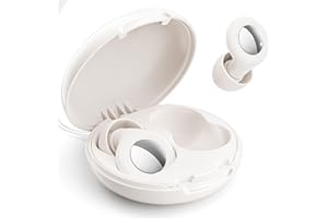 KAUGIC Ear Plugs for Sleep, Soft Reusable Hearing Protection in Silicone Ear Plugs for Sleep, Noise Sensitivity, Deep Focus, Travel with 8 Ear Tips in XS/S/M/L and Storage Case- White