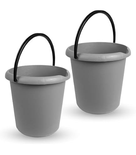 Seau Alimentaire 5l Seau Alimentaire 10 Litres Lot De 2 Seaux De Mu00e9nage De 5 L, En Plastique Robuste, De Diffu00e9rentes Couleurs, Convient U00e0 Un Usage Alimentaire, Sans BPA, Fabriquu00e9 Dans L'UE