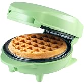 Bestron Mini Waffle Maker, Snowman Waffle Maker with Non-Stick Coating for Children's Birthday Parties, Family Celebrations,