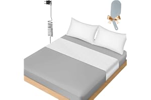 PANTHEM Pantheon Universalne prześcieradło uziemiające, mata uziemiająca do łóżka, bawełna organiczna ze srebrnymi włóknami dla lepszego snu, 265 x 60 cm