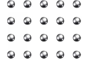 sourcing map 200 Stück 6mm Kohlenstoff Stahl Lagerung Kugeln Präzision Poliert