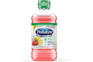 Pedialyte Advance Care Oral Electrolyte Solution, 1 Liter, 1 Count (Strawberry Lemonade)