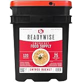 ReadyWise, 120 Servings, Lunch &amp; Dinner Only, 13 Different Recipes, Takeaway Bucket, Freeze-Dried, Up to 25 Years Shelf Life,