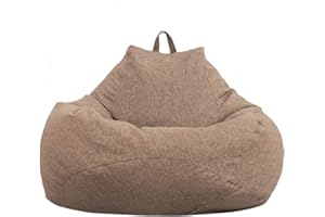 N/T Ghopy – Funda de Puf de Pera XXL (120 x 100 cm) Sin Relleno, para Adultos y Niños, Gigante de Tela, Sillón de Salón para Interior y Exterior