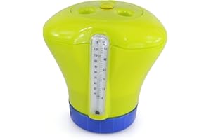 HÖFER CHEMIE GMBH Pool Dosierer inkl. Thermometer - grün - für 20g und 200g Tabletten